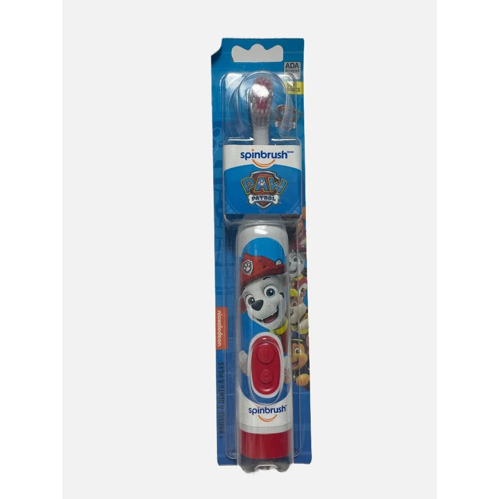 Spinbrush Toothbrush Kids OS Blue Paw Patrol Marshall Battery Powered Soft Brist